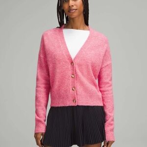 Lululemon Womens Alpaca Wool-Blend Cardigan Sweater